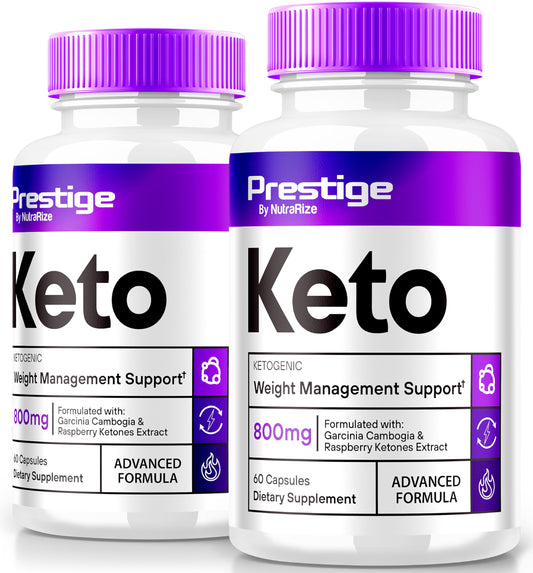 (2 Pack) Prestige Keto Capsules, Prestige for Advanced Weight Loss, All-Natural Pills for Targeting Belly Fat, Advanced Body Formula, PrestigeKeto Pastillas Reviews (120 Capsules)
