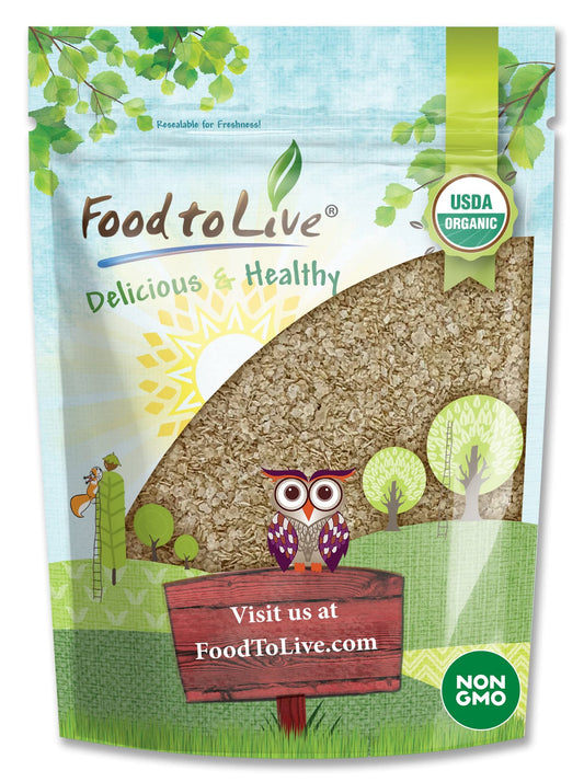 Food to Live Organic Amaranth Flakes 1 Pound  NonGMO Pressed Amaranth Seeds Vegan Kosher Bulk High in Dietary Fiber Protein  Selenium Great for Cooking Baking Oatmeal Cereals Yogurts