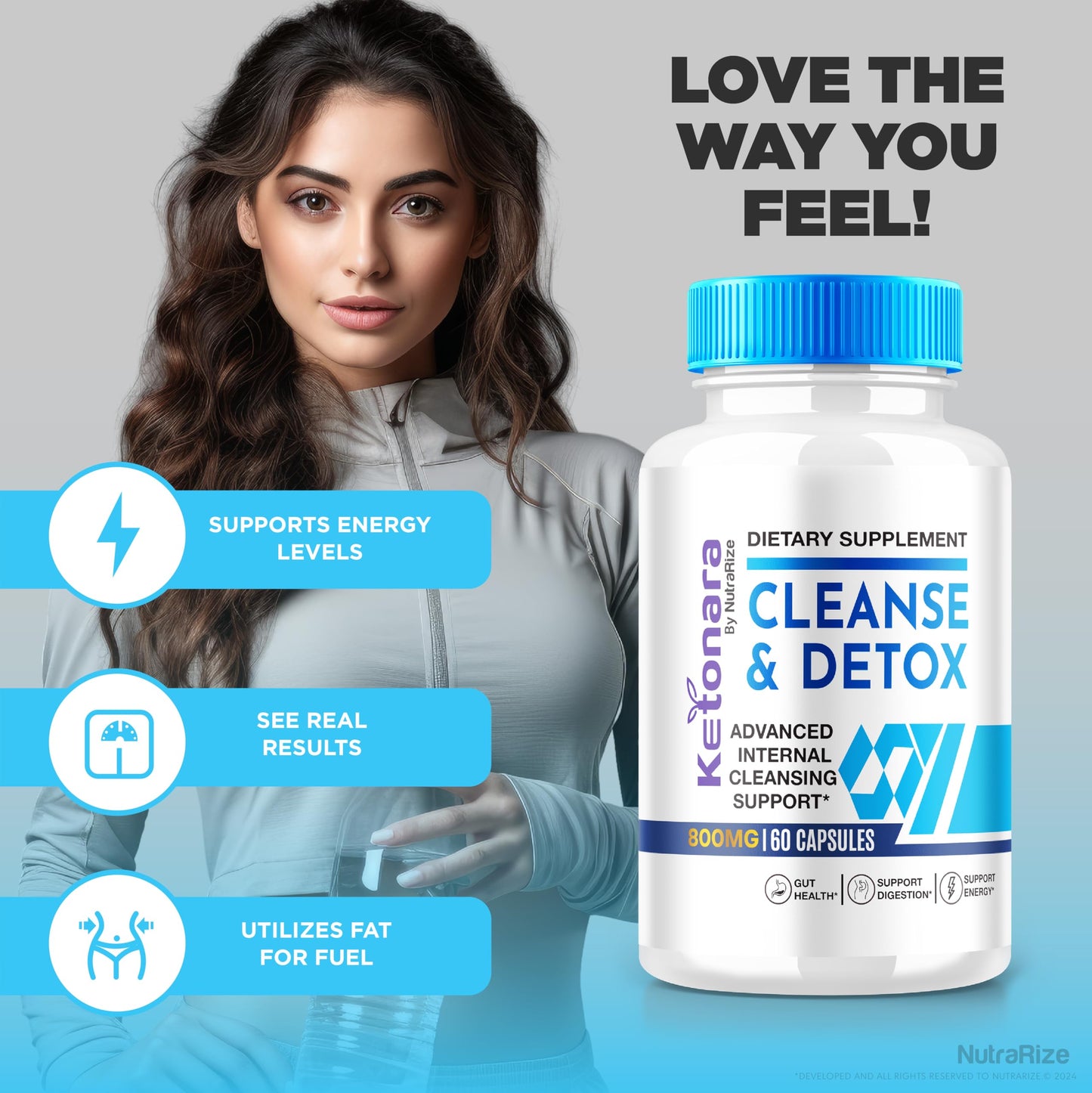 (3 Pack) Ketonara Capsules, Ketonara for Advanced Weight Loss, Internal Cleansing Support, All-Natural Pills for Targeting Belly Fat, Ketonara Cleanse + Detox, Keto Nara Pastillas (180 Capsules)