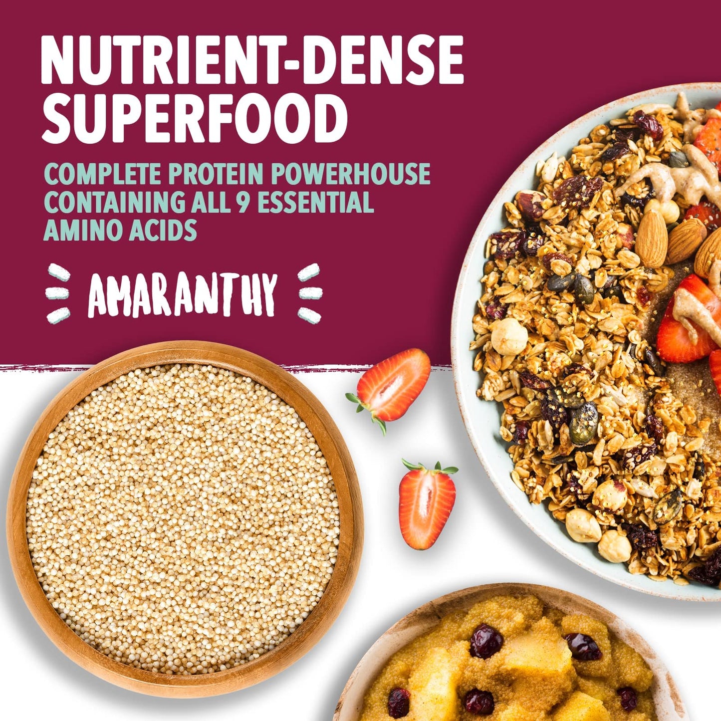 Amaranthy Readytoeat Popped Amaranth Bag 353 oz  High Protein Grain  Low Calorie  Vegan 1 Popped Bag 35 oz