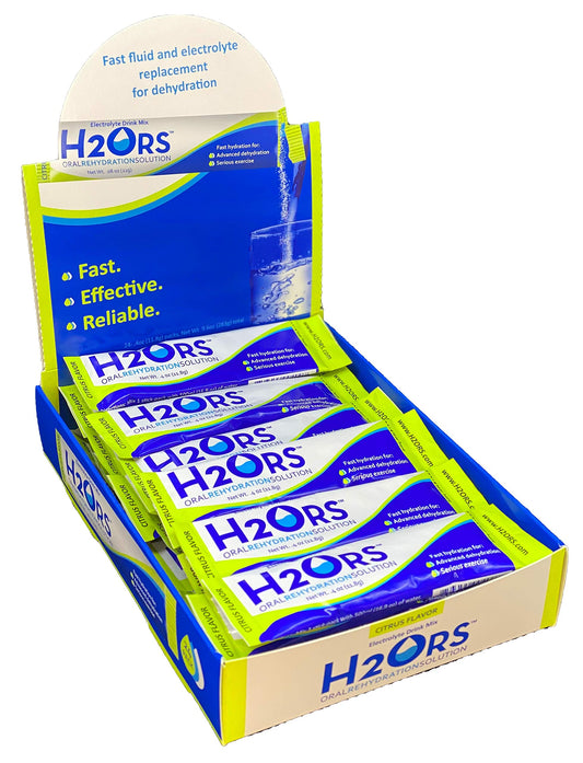 H2ORS Electrolyte Drink Powder: Citrus (24 Pack)