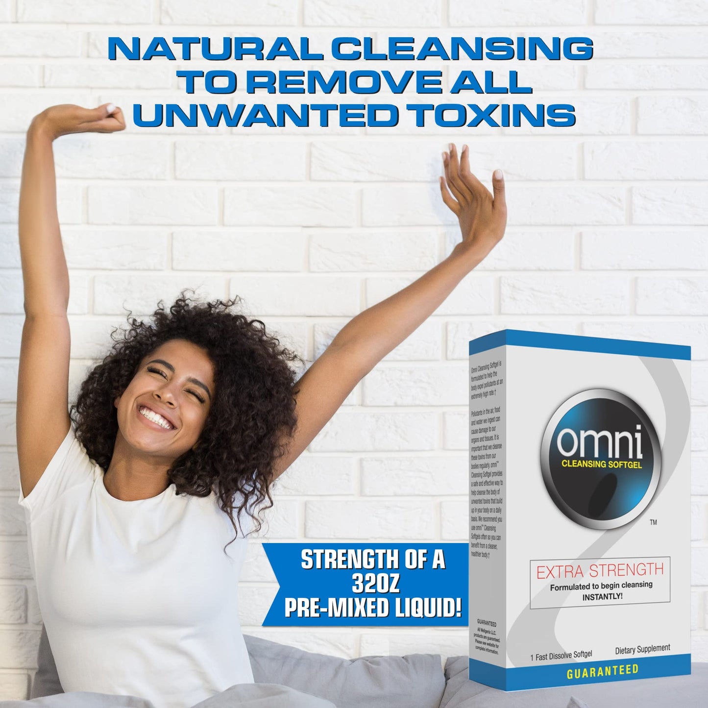 Wellgenix Omni Herbal Detox Cleanse Softgel: Fast Acting Body Detox, Quick Flush Toxin Removal, Herbal Cleanse Detox to Flush Your System, 1 Fast Acting Softgel