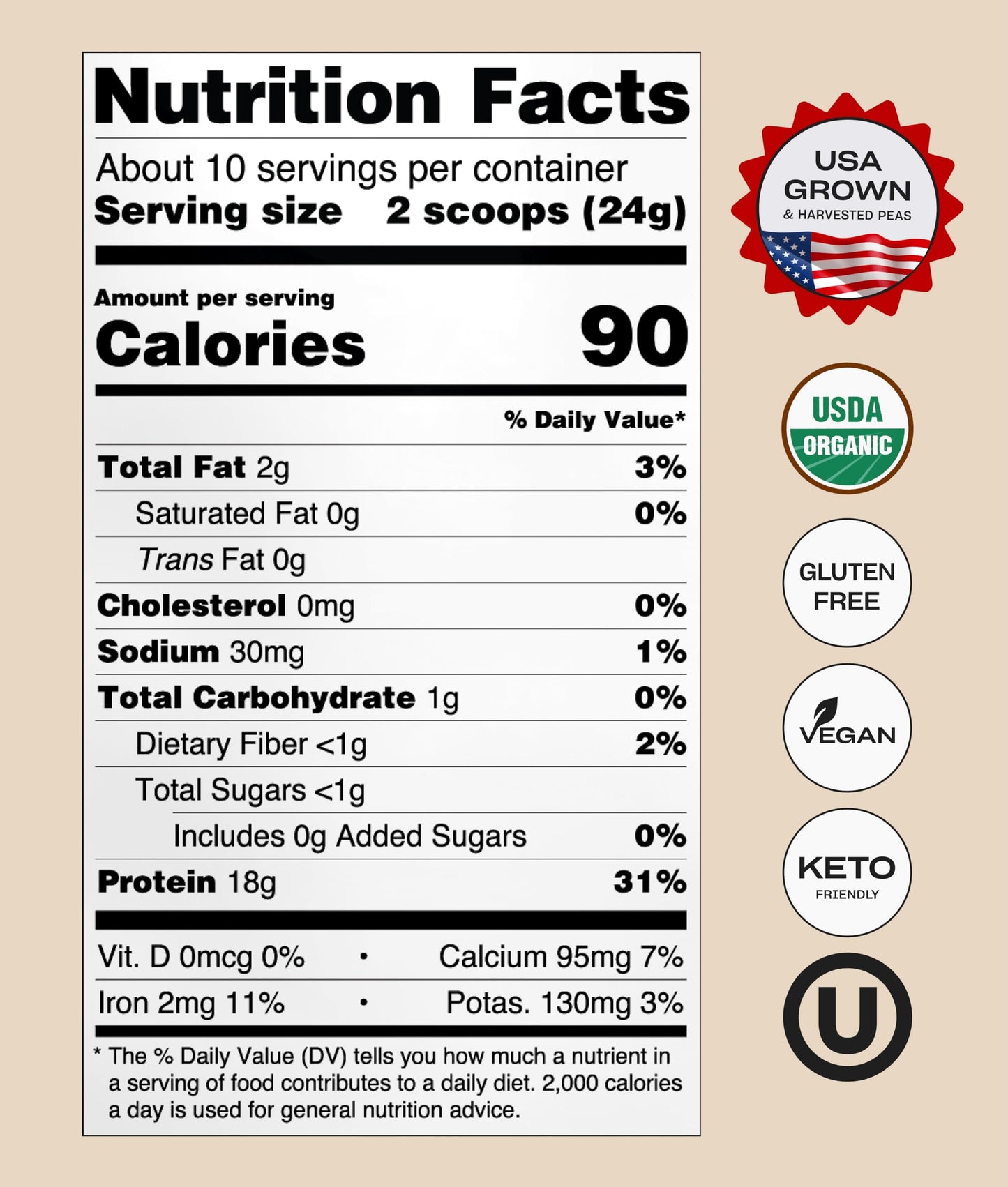 NUFYX Heavenly Protein Powder (Simply Plain, 20 Scoops)