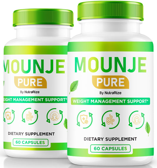 (2 Pack) Mounje Pure, Mounje Pure Weight Loss Pills - Supports Healthy Body and Lifestyle, Mounje Pure Keto Formula for Overall Fitness, All Natural MounjePure Review, Official Review (120 Capsules)