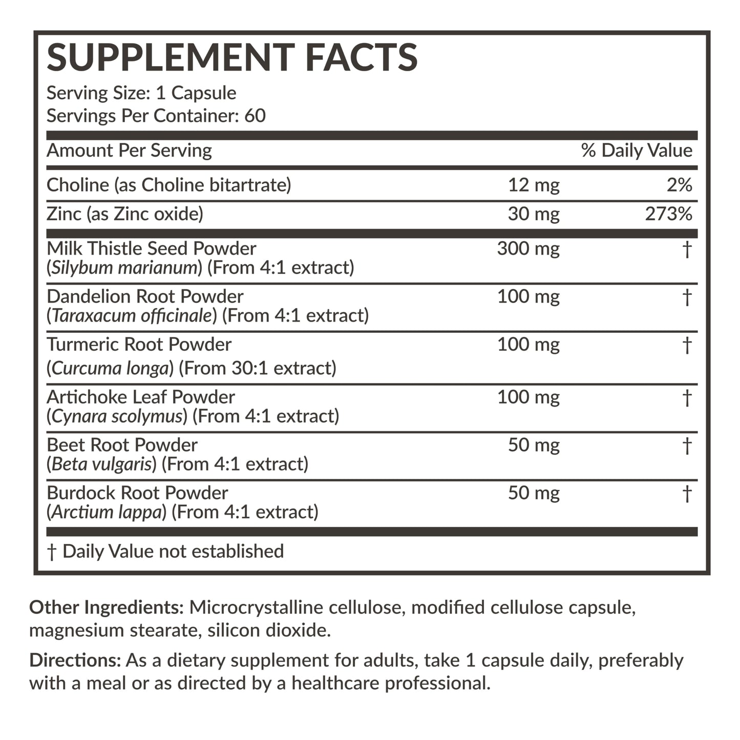 Futurebiotics Liver Detox Advanced Detox & Cleanse Formula Supports Healthy Liver Function with Milk Thistle, Dandelion Root, Turmeric Artichoke Leaf, & More, Non-GMO, 60 Vegetarian Capsules