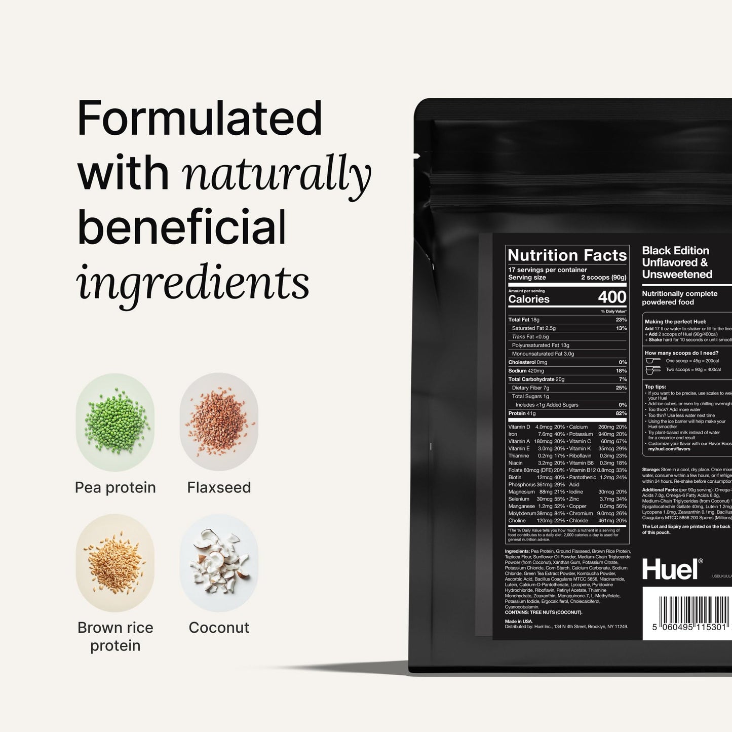 Huel Black Edition | Strawberry Shortcake 40g Vegan Protein Powder | Nutritionally Complete Meal | 27 Vitamins and Minerals, Gluten Free | 17 Servings | Scoop not included to reduce plastic