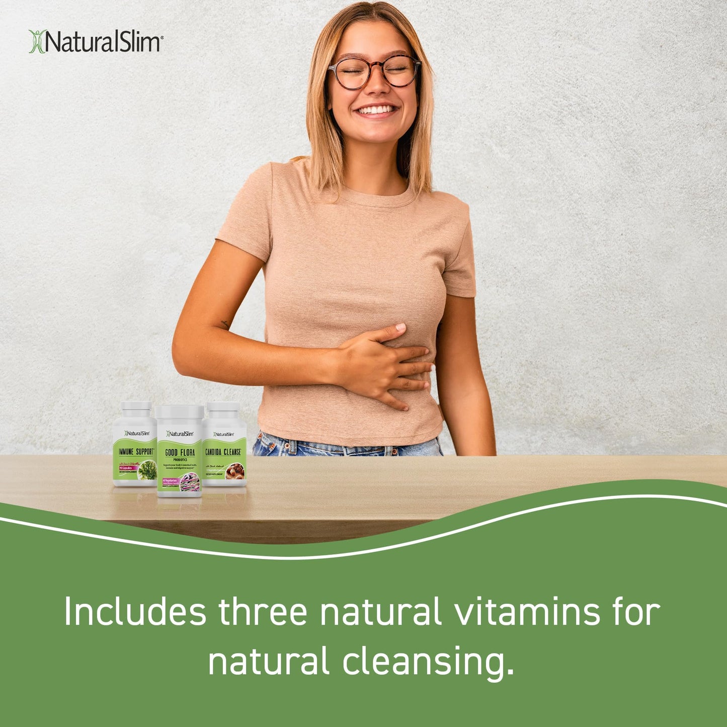 Naturalslim Candida Cleanse Support Supplements Bundle - Candiseptic Kit Anti Overgrowth, Gut & Colon Cleansing Capsules - Formulated by Frank Suarez (1 Pack)