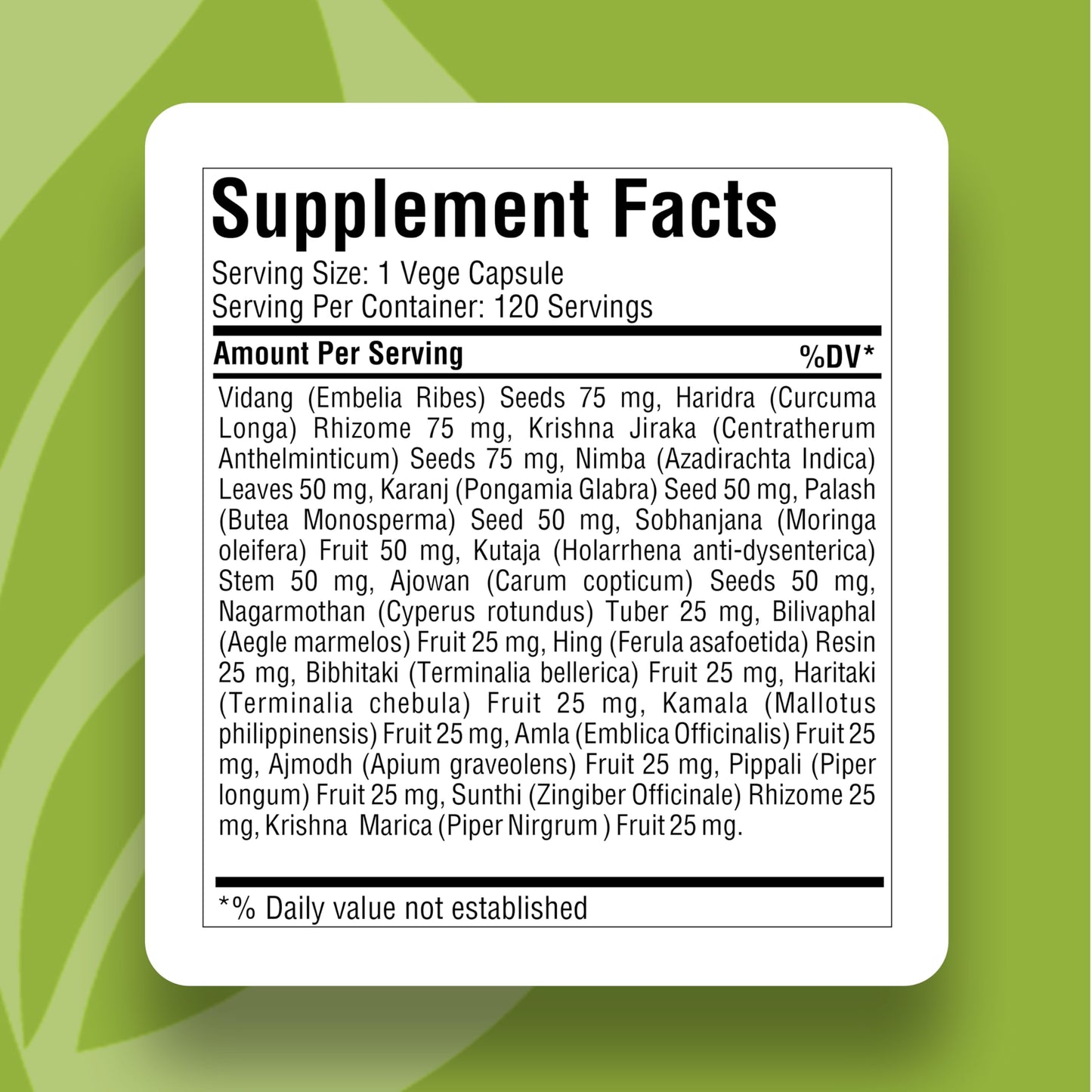 Herbsforever para Cleaner Capsules Detox & Repair Formula Promotes Liver Cleanse 120 Capsule