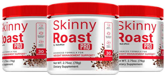 (3 Pack) Skinny Roast Pro - Premium Powder Formula for Overall Health & Fitness, SkinnyRoast Pro to Support Healthy Lifestyle & Maintain Energy, Official Skinny Roast Pro In A Jar Review (90 Servings)