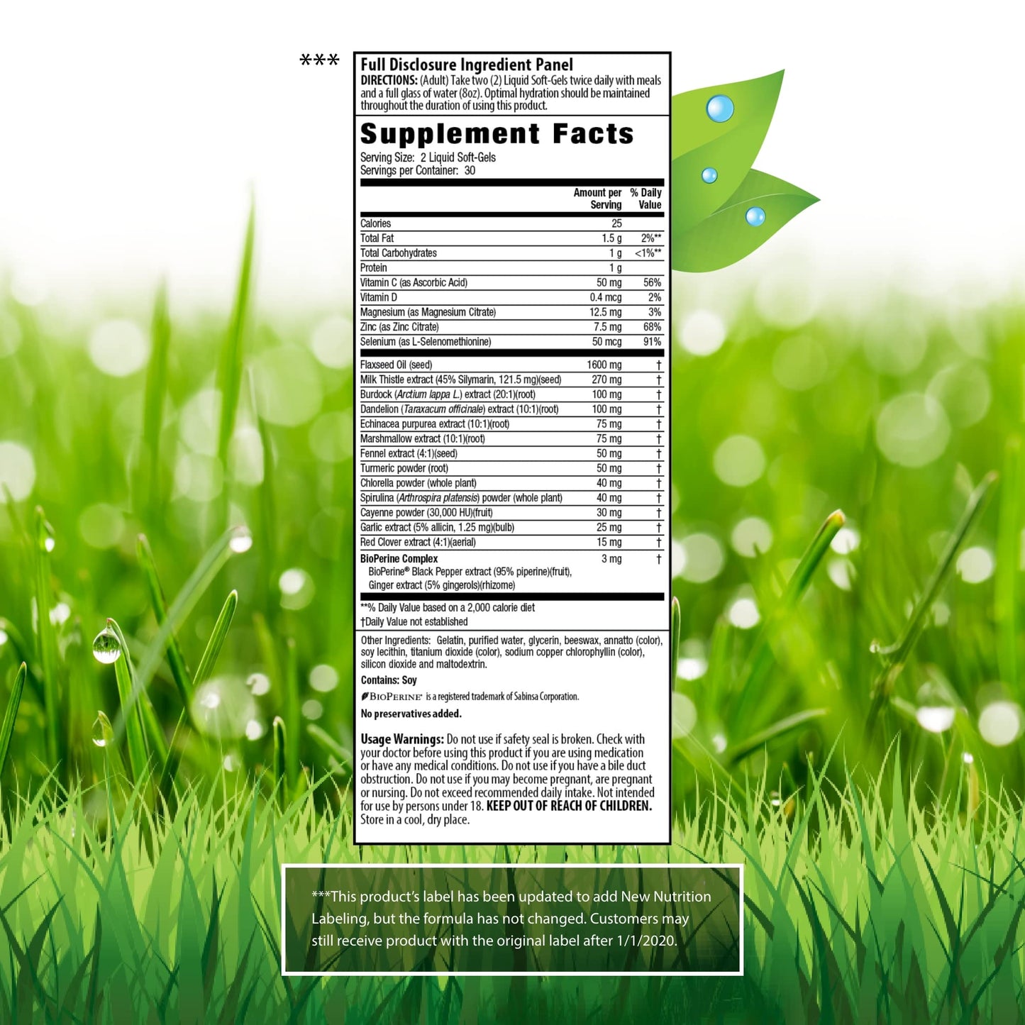 Irwin Naturals Liver Detox & Blood Refresh - 60 Liquid Soft-Gels, Pack of 2 - Liver & Antioxidant Support - 60 Total Servings