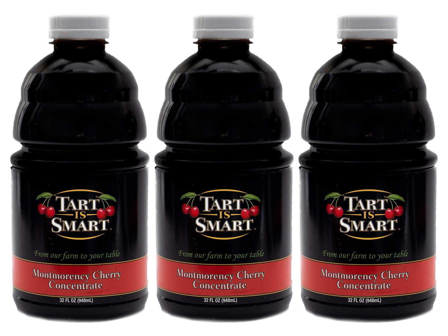 Tart is Smart Montmorency Tart Cherry Juice Concentrate 32 Ounce Pack of 3