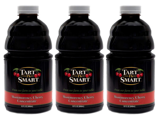 Tart is Smart Montmorency Tart Cherry Juice Concentrate 32 Ounce Pack of 3
