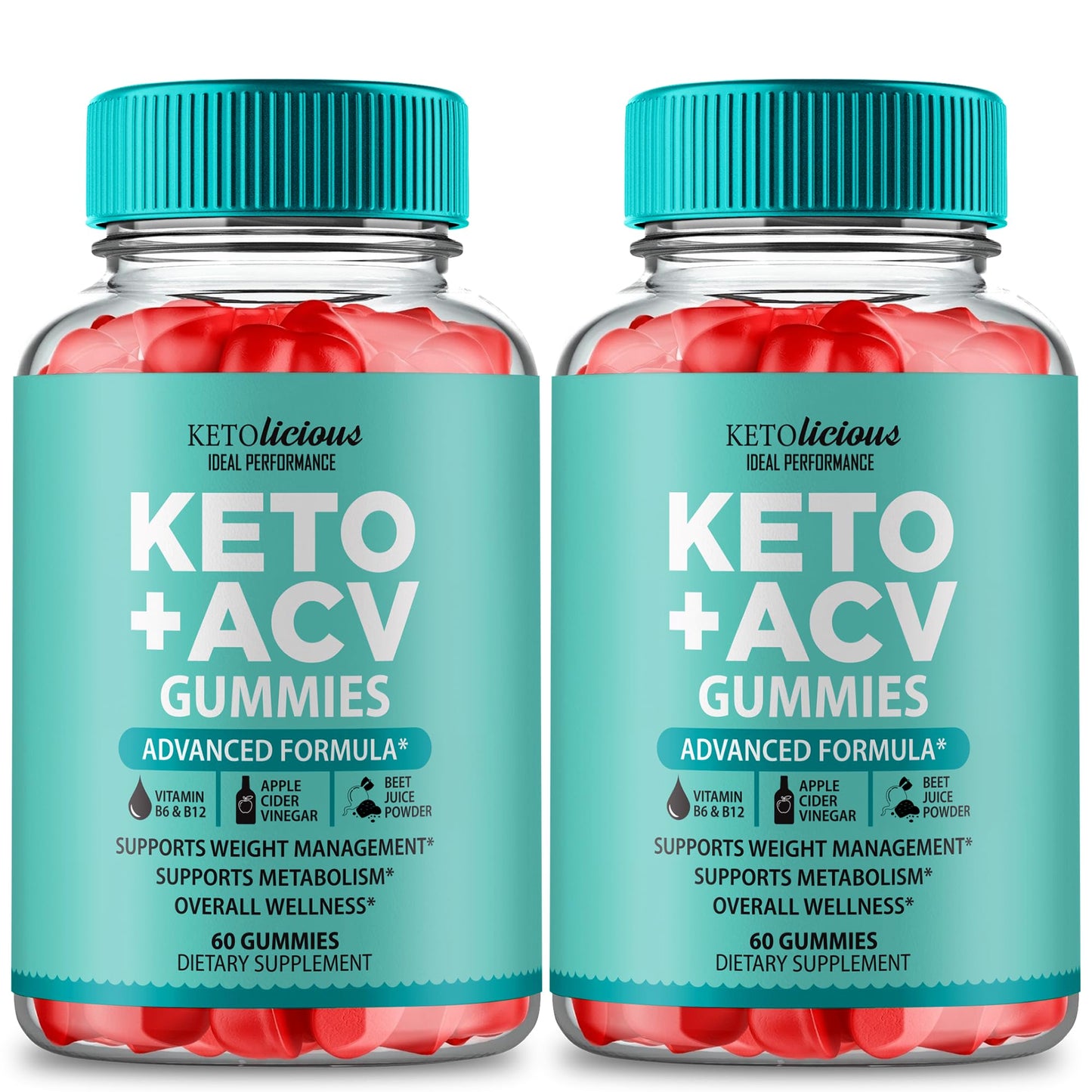 Ketolicious Keto ACV Gummies, Ketolicious ACV-Keto Gummies 1000MG - Extra Strength, Ketolicious All Natural Apple Cider Vinegar, Vitamin B12, Pomegranate, KetoLicious ACV Gummy Reviews (2 Pack)