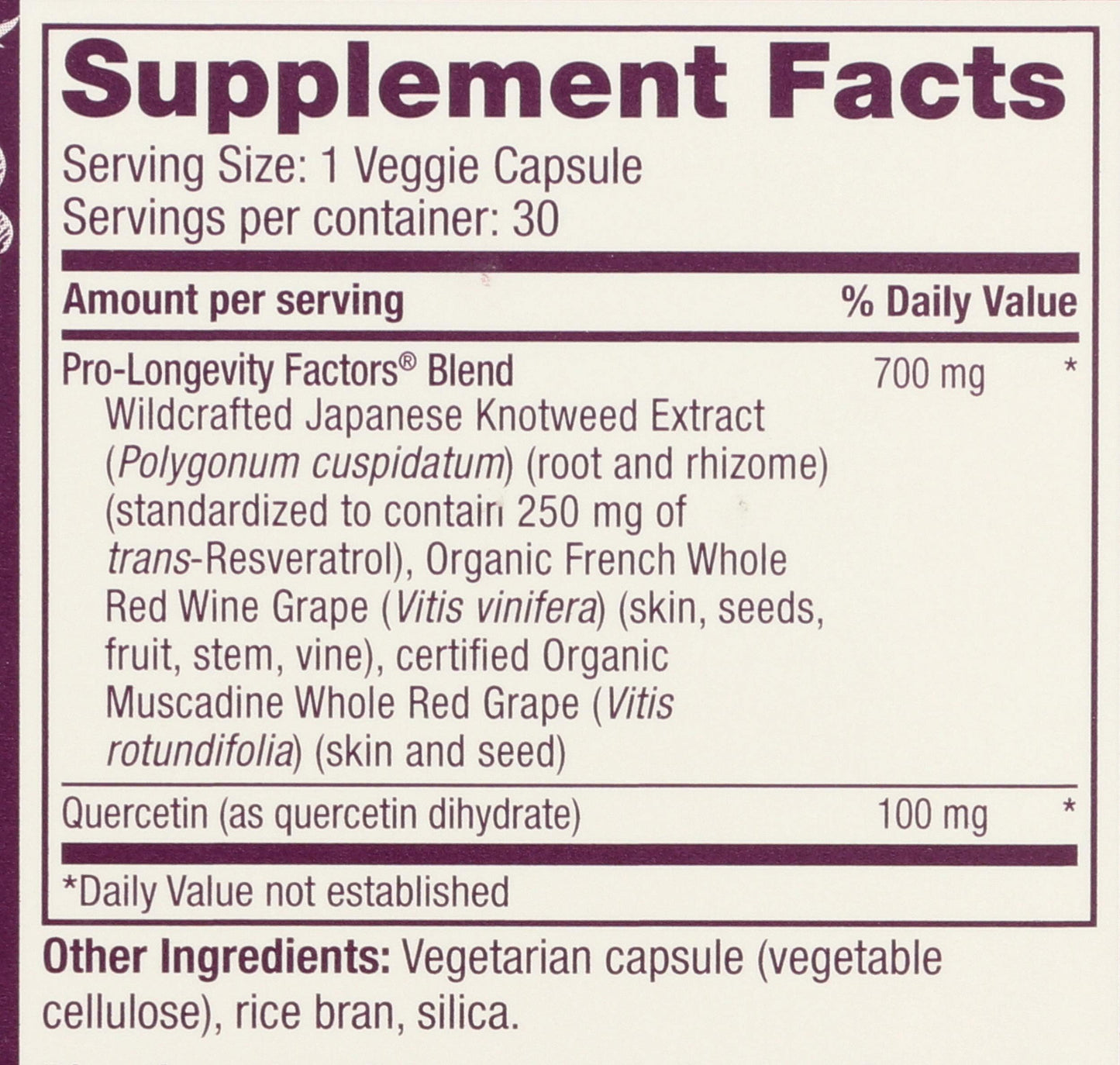Reserveage Beauty Resveratrol 250 mg - Best Trans-Resveratrol - Vegan Antioxidant Supplement for Cellular & Heart Health - Aids Healthy Aging & Immune Health - 30 Vegetable Capsules (30 Servings)