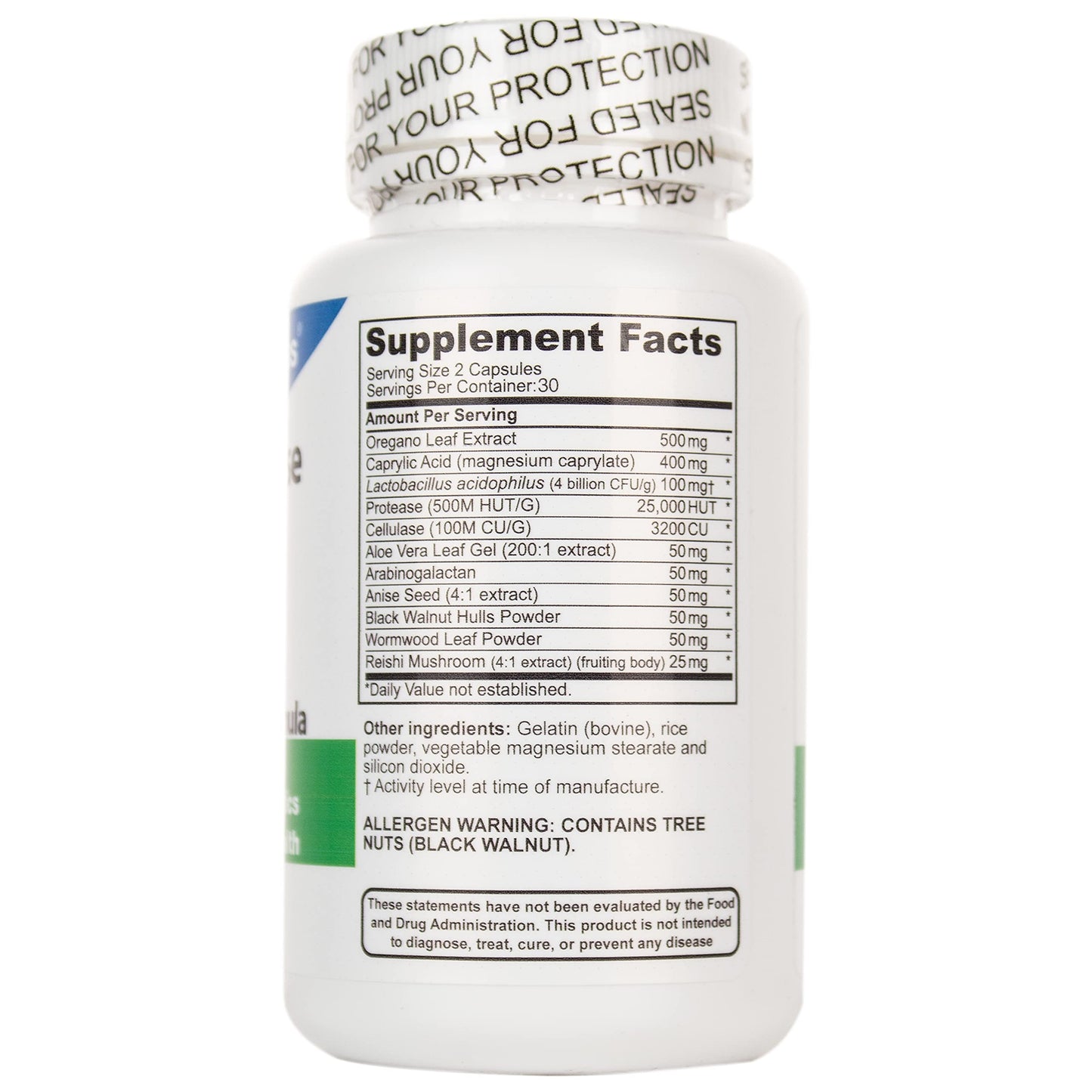 DrFormulas Gut Cleanse for Women, Men, Kids with Nexabiotic Probiotics, Oregano, Digestive Enzymes, 60 Capsules (Not Cream)