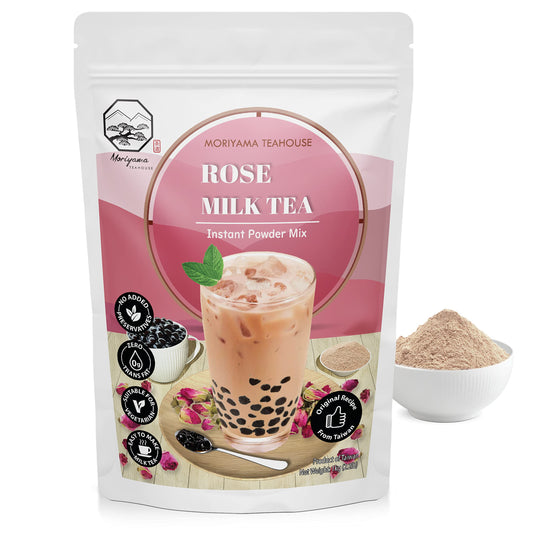 Rose Bubble Milk Tea Instant 3in1 Powder Mix  1kg 33 Drinks  For Boba Tea Milkshake Blended Frappe and Bakery  Authentic Taiwan Recipe  0 Trans Fat No Preservatives by Moriyama Teahouse