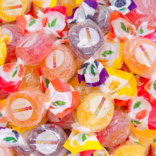 LaetaFood Bonelle Italian Fruit Jelly Candy 1 Pound Bag  Approx 60 Count