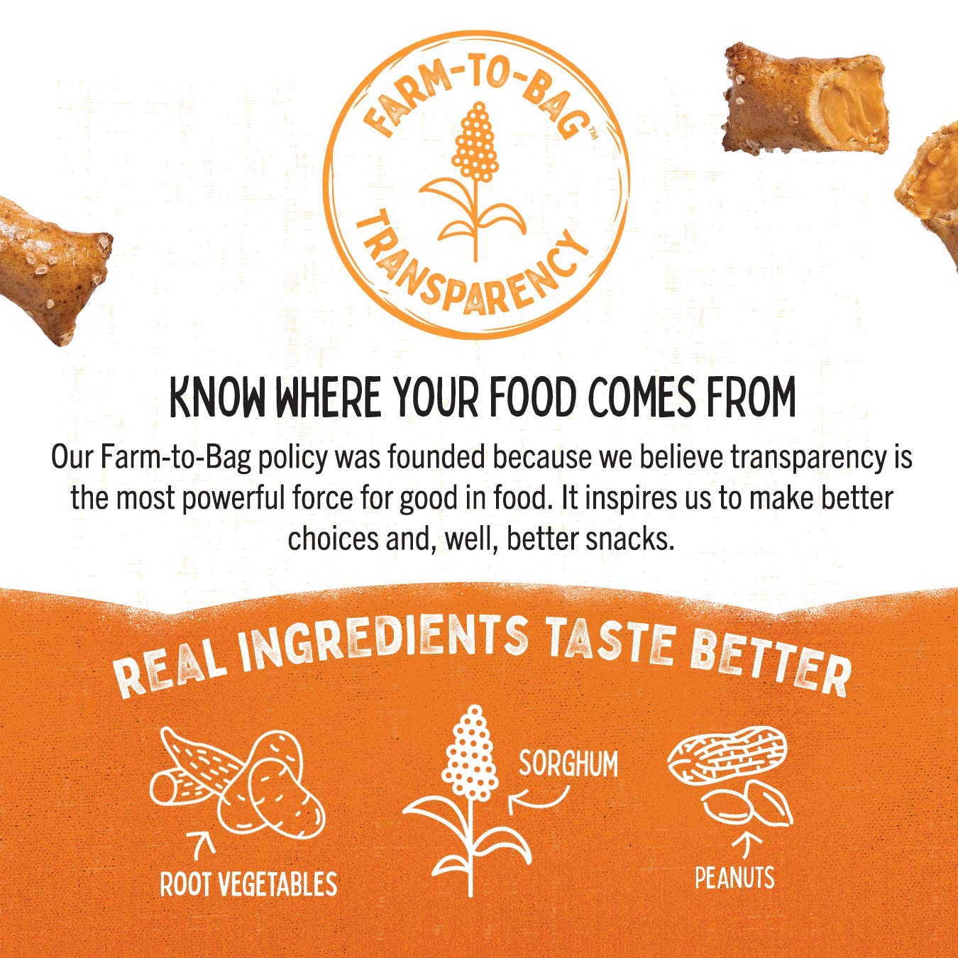 Quinn Gluten Free Peanut Butter Filled Pretzel Nuggets  Made with Real Ingredients Whole Grain Sorghum Sea Salt Vegan Dairy Free NonGMO  11 Oz Pack of 8
