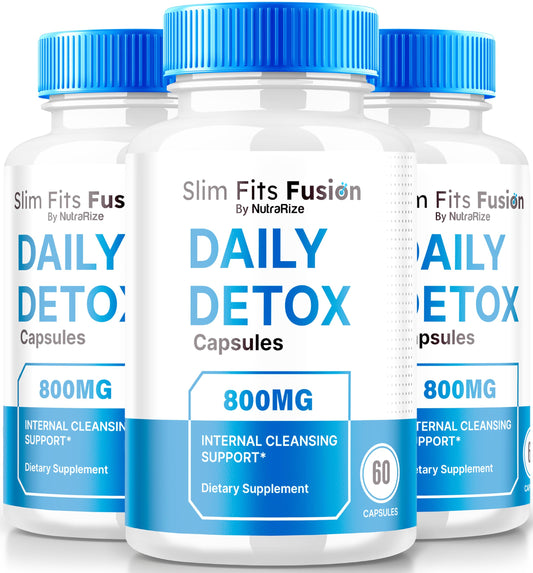 (3 Pack) Slim Fits Fusion Capsules, Slim Fits Fusion Daily Detox Pills, Advanced Weight Loss Supplement, Slim Fits Fusion Keto Formula to Target Belly Fat, SlimFitsFusion 800MG Reviews (180 Capsules)