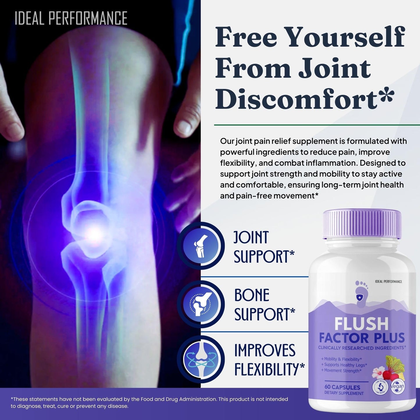 Flush Factor Plus Capsules, FlushFactor Plus Supplement Pills, Flush FactorPlus Maximum Strength, Flexibility & Healthy Legs, FlushFactorPlus Advanced Formula, Flush Factor Plus Reviews (2 Pack)