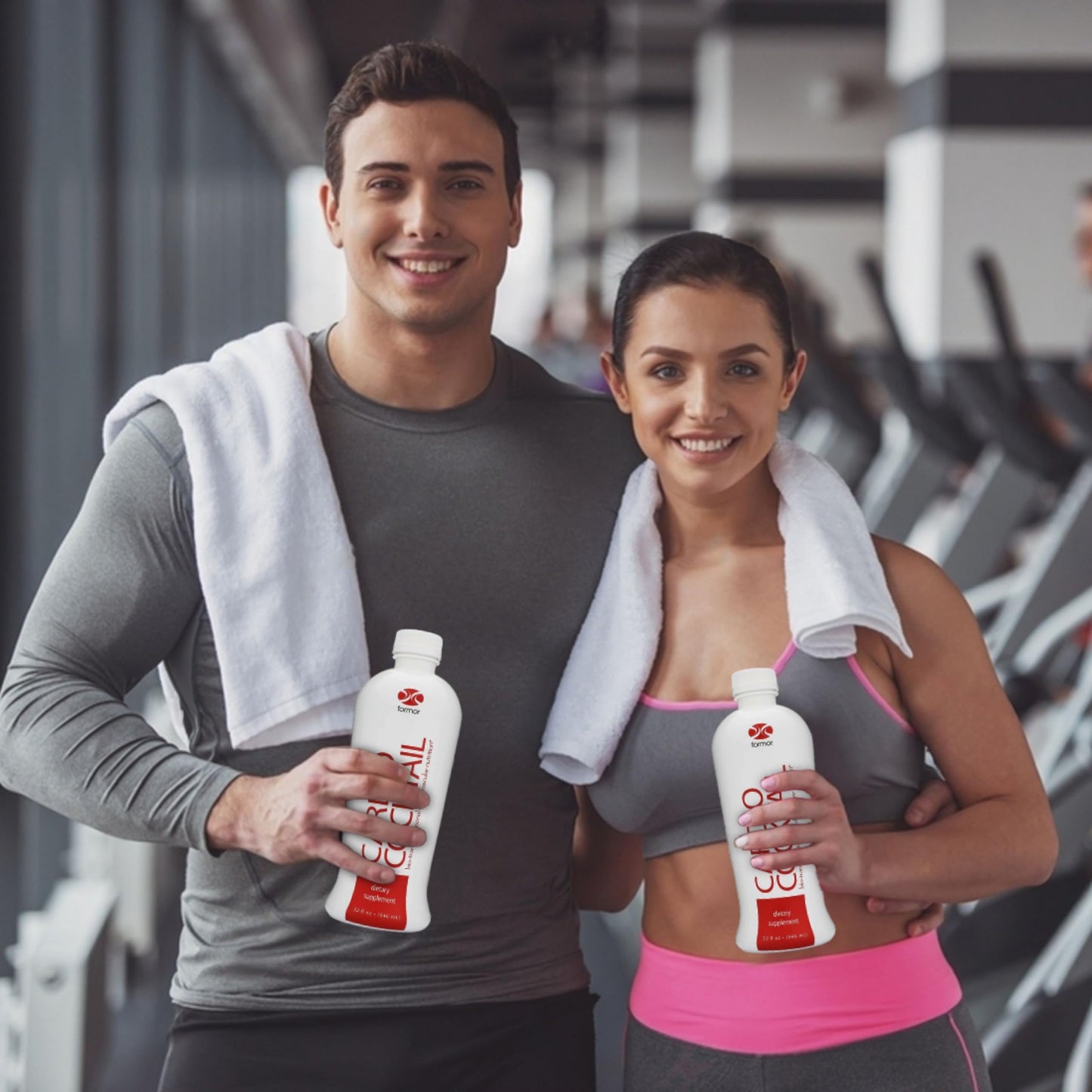 Worldwide Nutrition Bundle, 2 Items: Formor Cardio Cocktail Nitric Oxide Booster with L Arginine L Citrulline Supplement - 1 Count, 32 Oz Blood Pressure Supplements and Multi-Purpose Key Chain