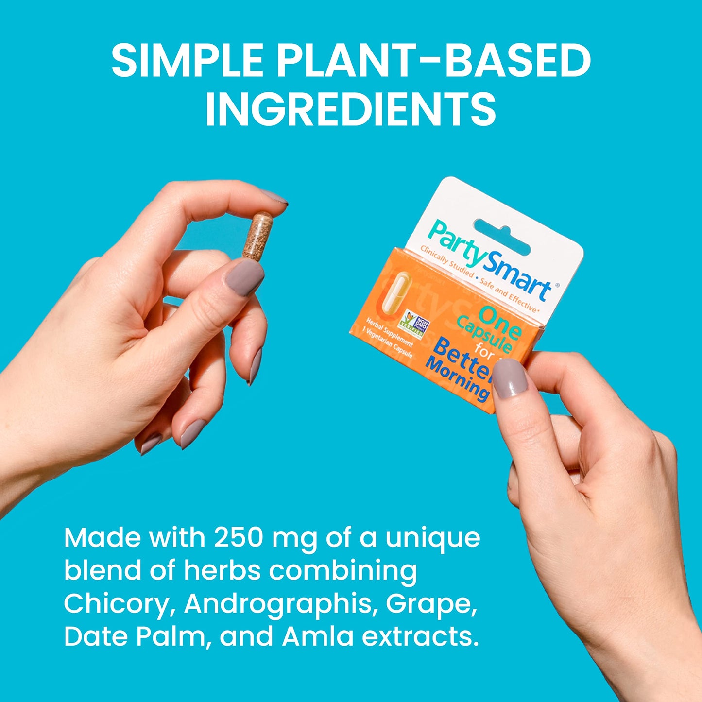 Himalaya PartySmart, One Capsule for a Better Morning After Drinking, Plant Based, Liver Support, Alcohol Breakdown, Clinically Studied, Non-GMO Project Verified, 10 Capsules, 3 Pack
