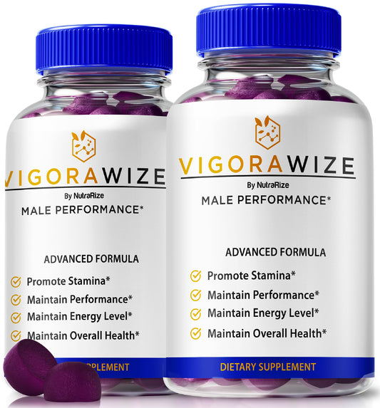 (2 Pack) Vigorawize Gummies, Premium Performance Gummies, All Natural Formula to Support Confidence, Stamina & Energy, Official Vigora wize Gomitas Reviews (120 Gummies)