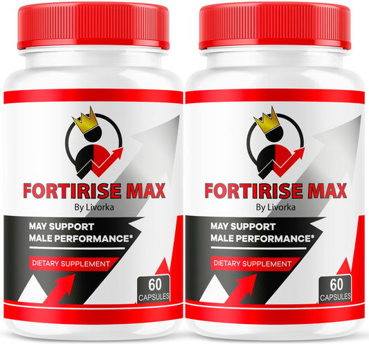 (2 Pack) Fortirise Max, Fortirise Max for Men, Fortirise Max Pills, Fortirise Max Capsule, Fortirise Max Vitamins Ultra, Fortirise Max Supplement, Fortirise Max Pill Formula, 120 Capsules For 2 Months