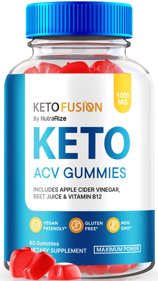 Keto Fusion ACV Gummies, KetoFusion Keto ACV Gummies, All Natural Apple Cider Vinegar Sugar Free Gummy, Keto + ACV Supplement, Official KetoFusion Labs Reviews (60 Gummies)