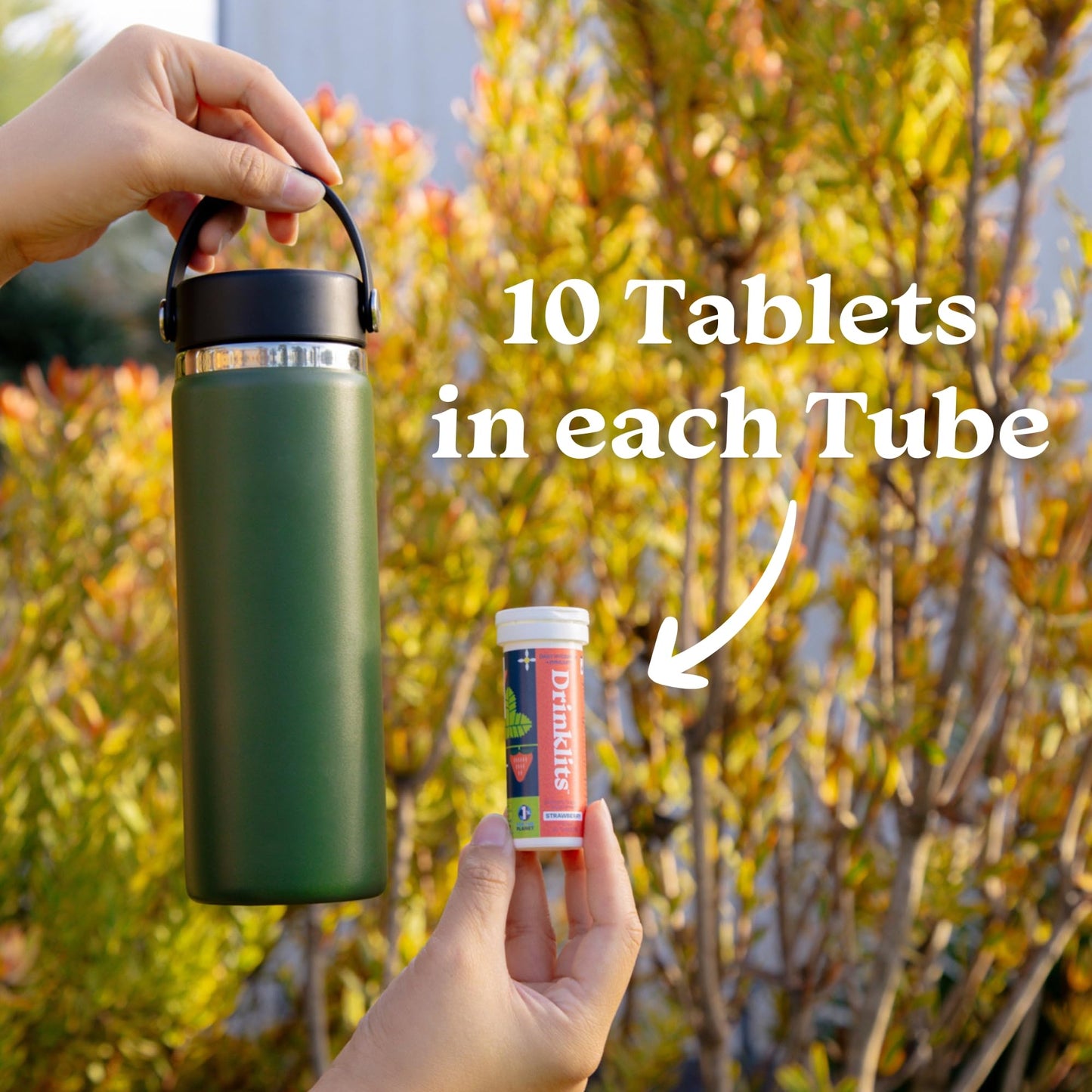 Drinklits Ginger-Lime Electrolyte Hydration & Strawberry Immunity Tablets (2) Tube Combo Pack | Great Taste - Gluten Free - Daily Use | 20 Servings (10 Tablets Per Tube)