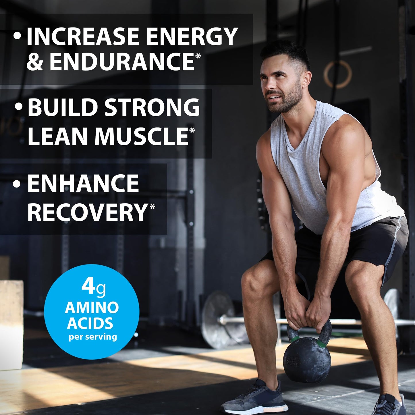 Ultimate Amino Complex Supplement - 240 Easy-to-Swallow, Flavorless 1g Tablets - All 9 Essential Amino Acids Plus Cystine & Tyrosine - 2:1:1 BCAA Ratio - Increase Energy & Muscle - Vegan & Non-GMO