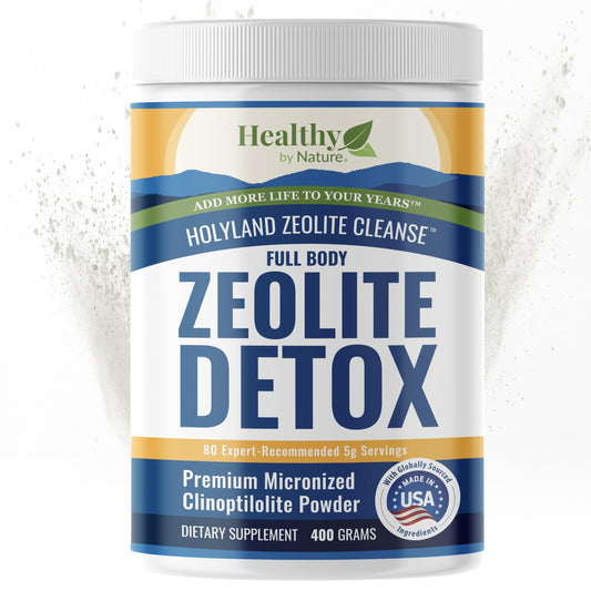 HolyLand Zeolite Cleanse - Zeolite Detox Powder (400 Gram Value Size) - Clinoptilolite Natural, Activated - Supports Energy, Mental Focus, pH Balance, Immune Defense, Optimal Gut Health