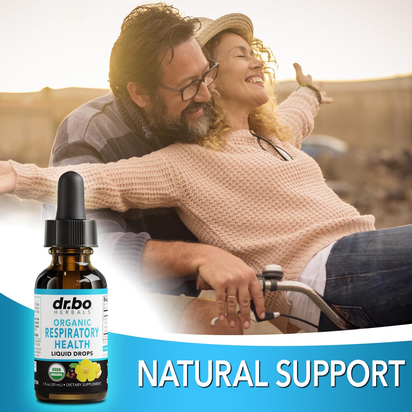 Lung Detox Respiratory Health Drops - Organic Respiratory Supplements Herbal Lung Cleanse, Mullein Drops for Lungs Bronchial Support, Mucus Clear with Mullein Leaf Extract, Elderberry Supplement 1 oz