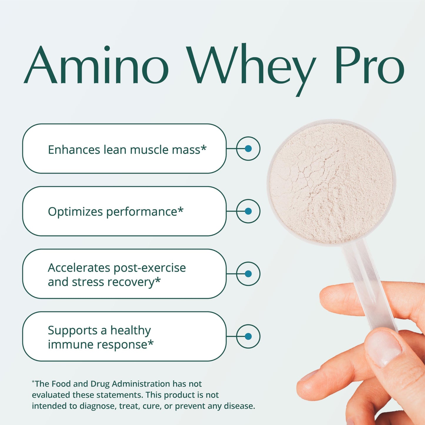 Natura Health Products Amino Whey Pro Advantage™ - Grass-Fed Whey Protein with HMB, Creatine, L-Glutamine. Clean Ingredients for Muscle Growth, Recovery (8 Grams of Protein per Scoop - 30 Servings)