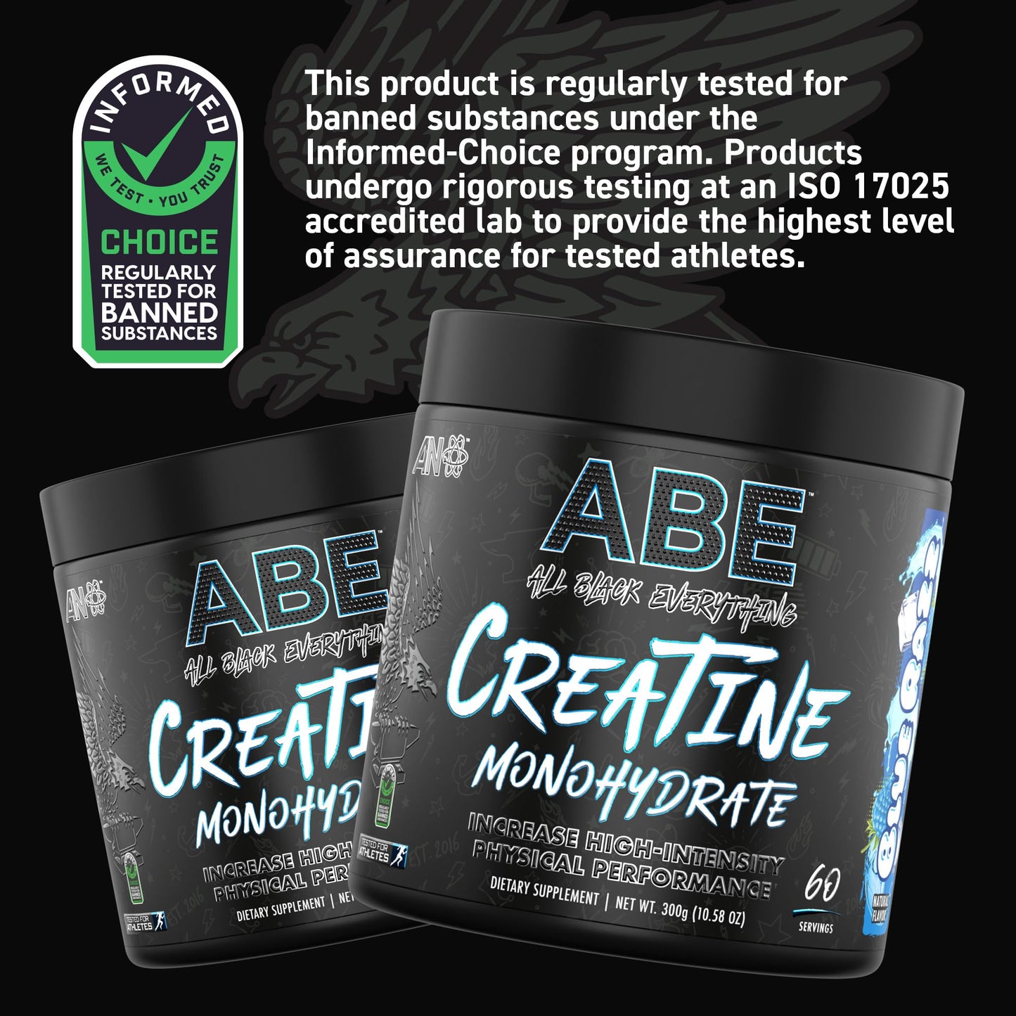 All Black Everything Creatine Monhydrate | 60 Servings | Unflavored | Micronized Amino Acid Powder | Support Muscles | Cellular Energy | Cognitive Function | Gluten-Free and Keto Friendly