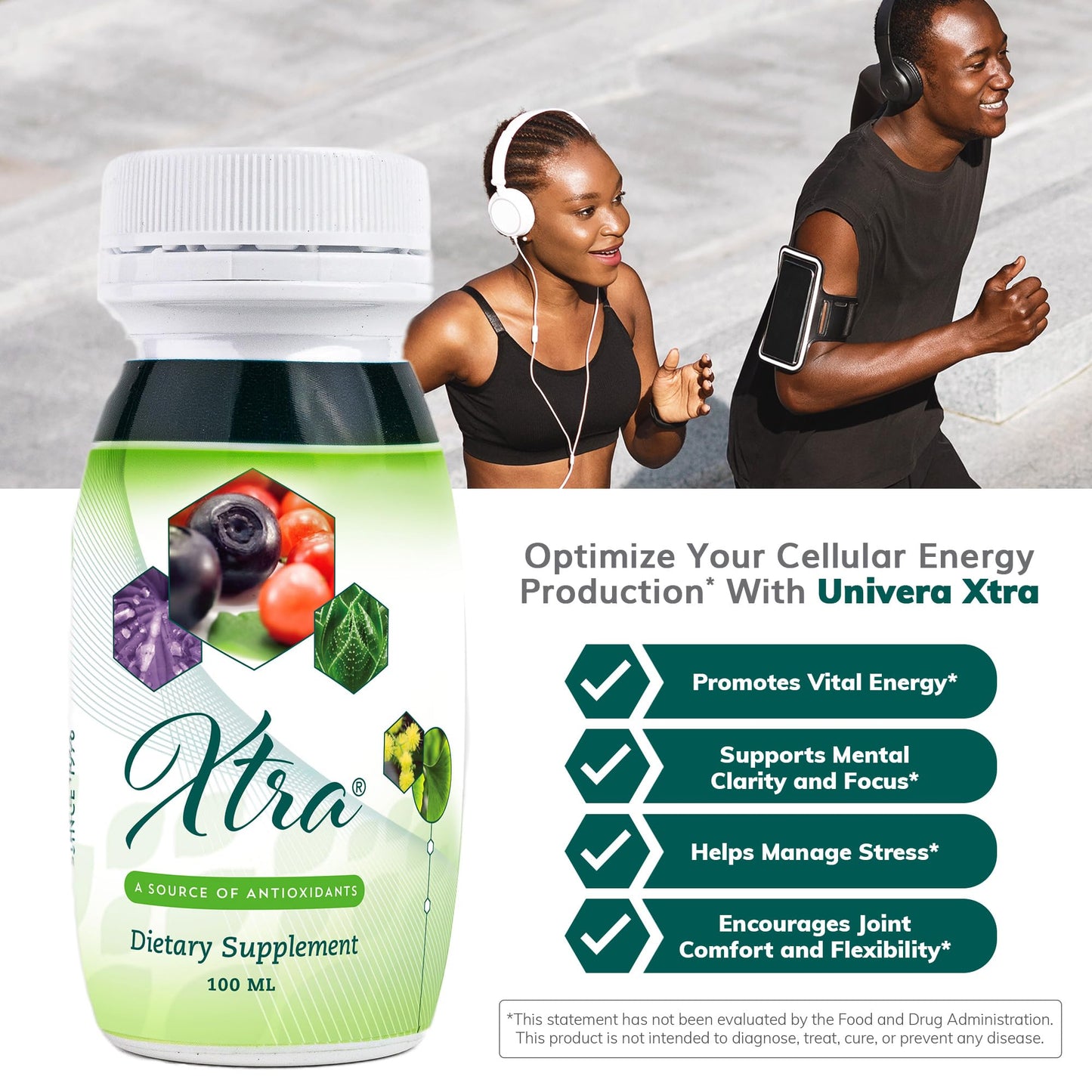 Univera Xtra Minis, Multimineral fruites Complex, 15 Natural Ingredients, Stress Management, Focus & Clarity, Joint Comfort, Antioxidant Protection - 3.38 Fl Oz (Pack of 20)