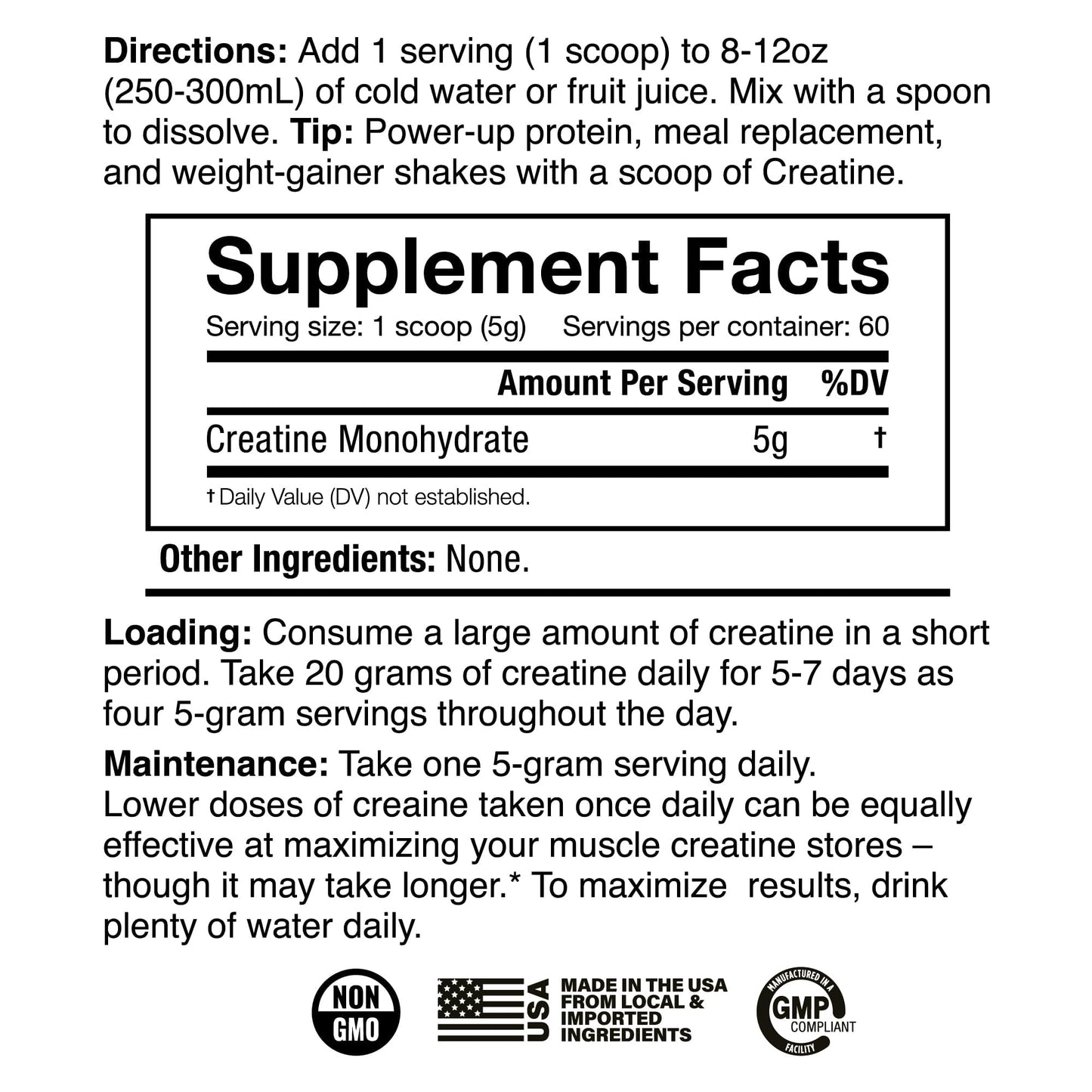 JNX SPORTS The Curse! Creatine Monohydrate Powder 60 Servings | Pure Micronized Creatine 5g Per Serving | 300g - 10.6 Ounce