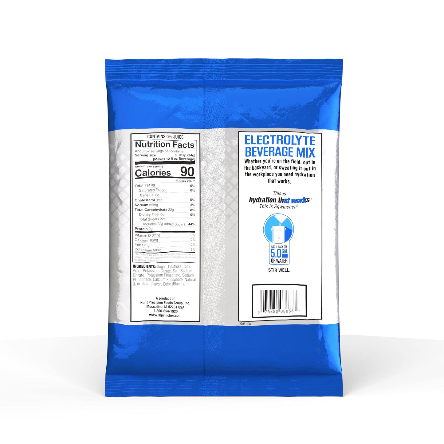 Sqwincher Powder Pack, Mixed Berry Flavor Electrolyte Drink Concentrate, 47.66 oz Packet (Pack of 16)