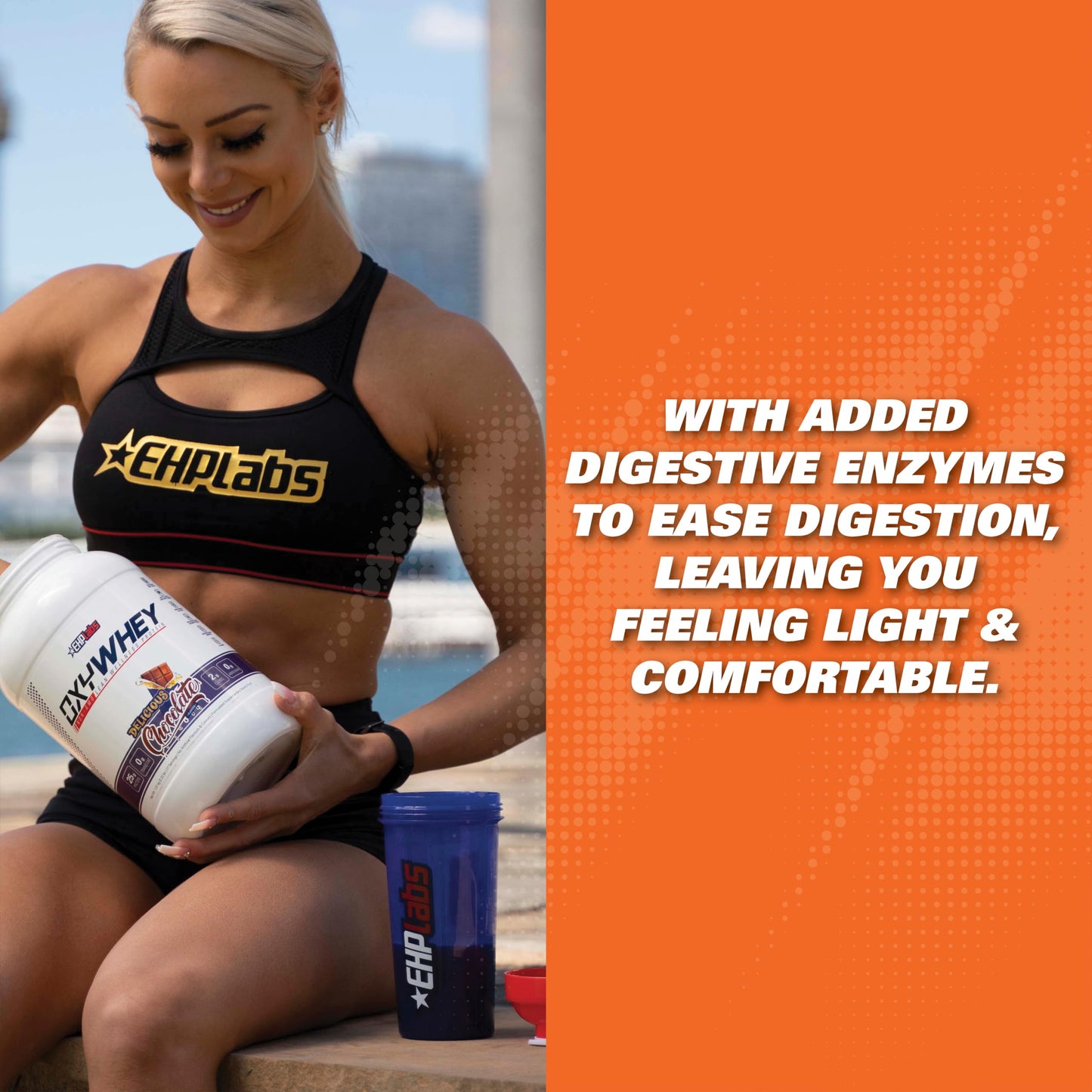 EHP Labs OxyWhey Whey Protein Isolate Powder - 25g of Whey Isolate Protein Powder, Meal Replacement Shake, Sugar Free Protein Powder - 25 Serves (Peanut Butter Puffs)