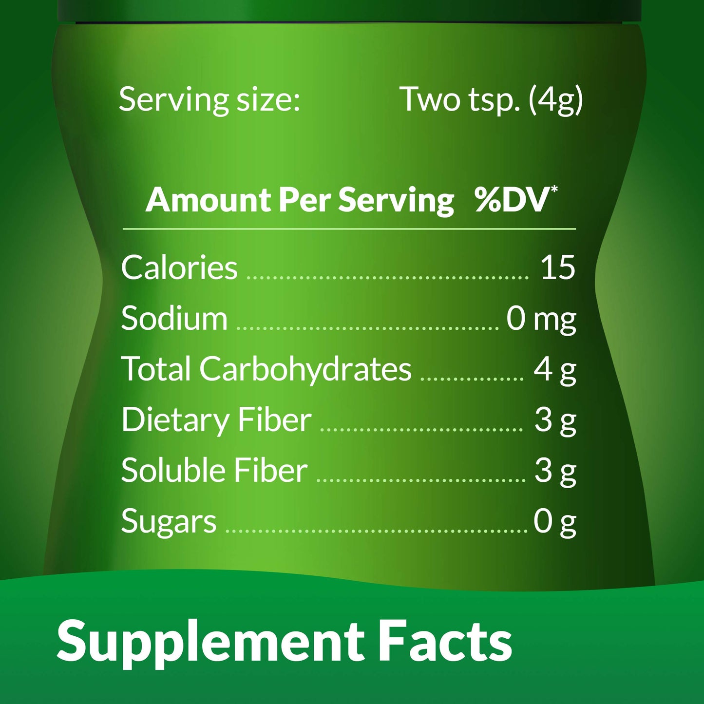 Benefiber Daily Prebiotic Dietary Fiber Supplement Powder for Digestive Health, 100% Natural, Clear and Taste-Free, 38 servings / 5.4 ounces