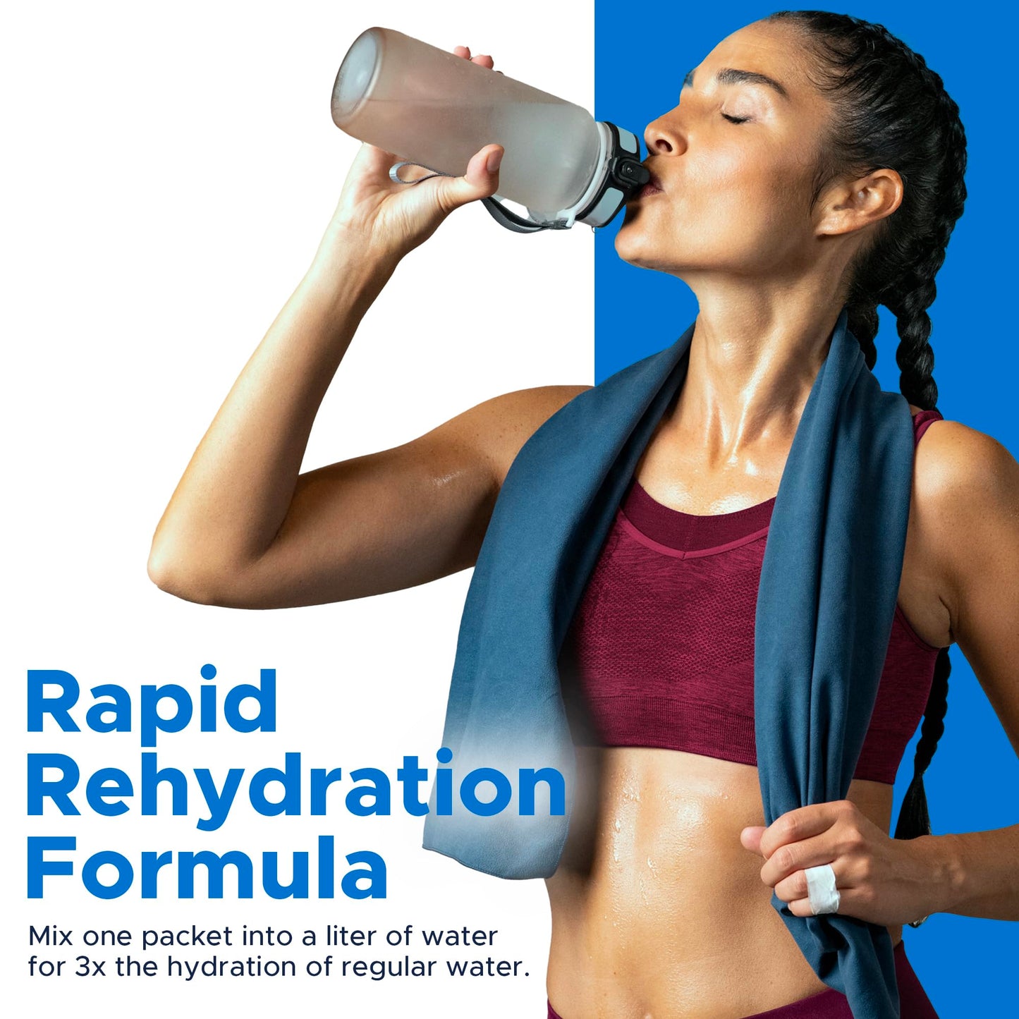 TRIORAL Hydration Electrolytes Powder (100Pack)-Rapid Rehydration Solution,Essential Hydrating Formula,Combat Dehydration from Workouts,Sports & More, First Aid Kit,Travel Must-Haves,Drink Mix Packets