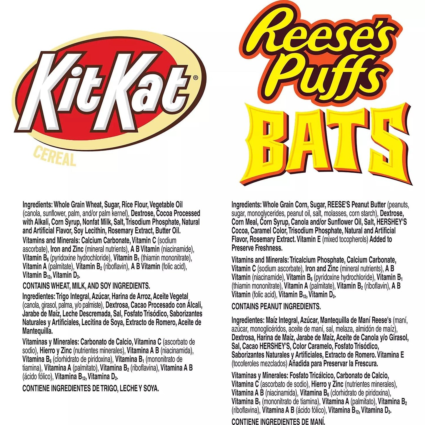Reeses Bats and KitKat Breakfast Cereal 392 Ounce