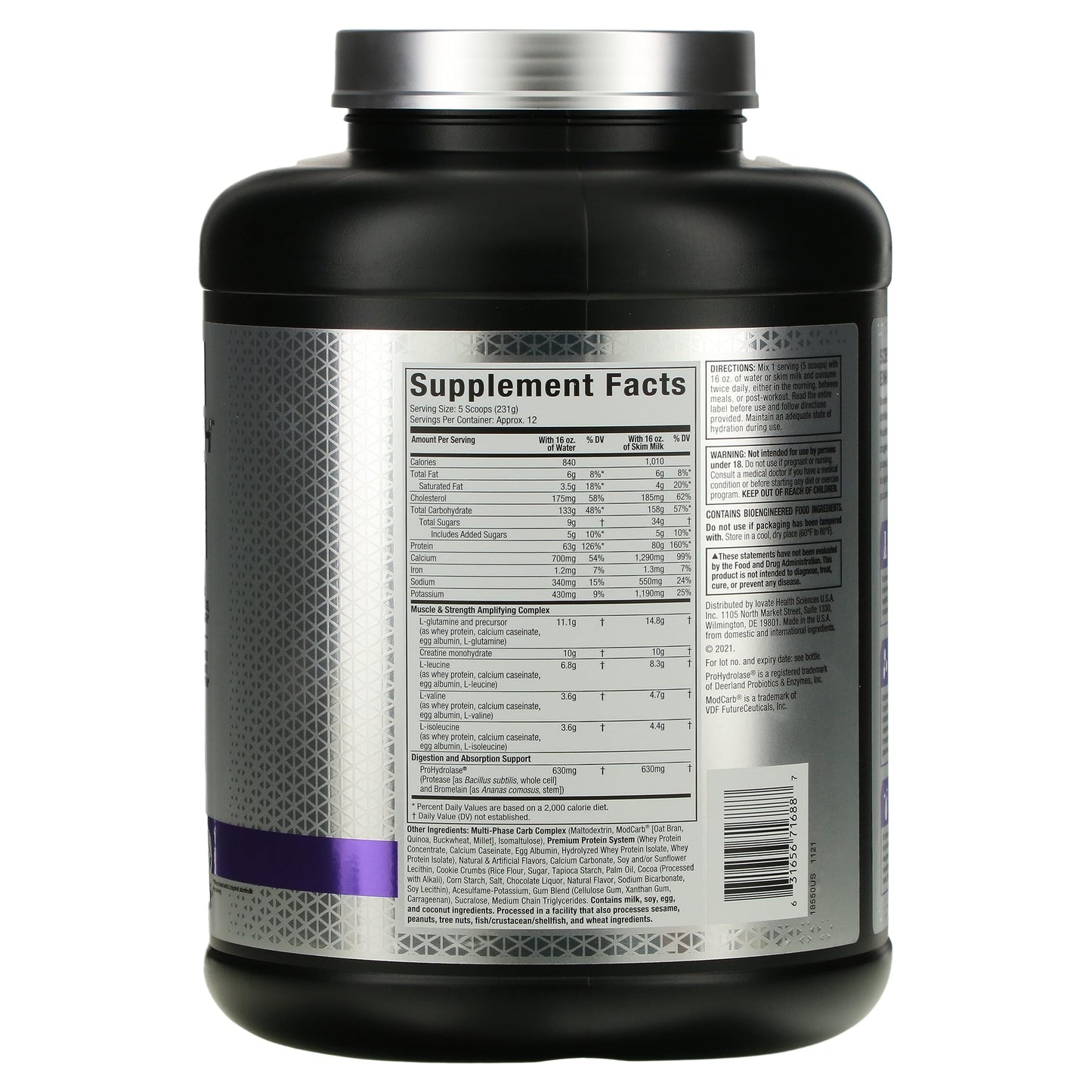 MuscleTech Mass-Tech™ Elite, Cookies & Cream, 6 lbs (2.72 kg)