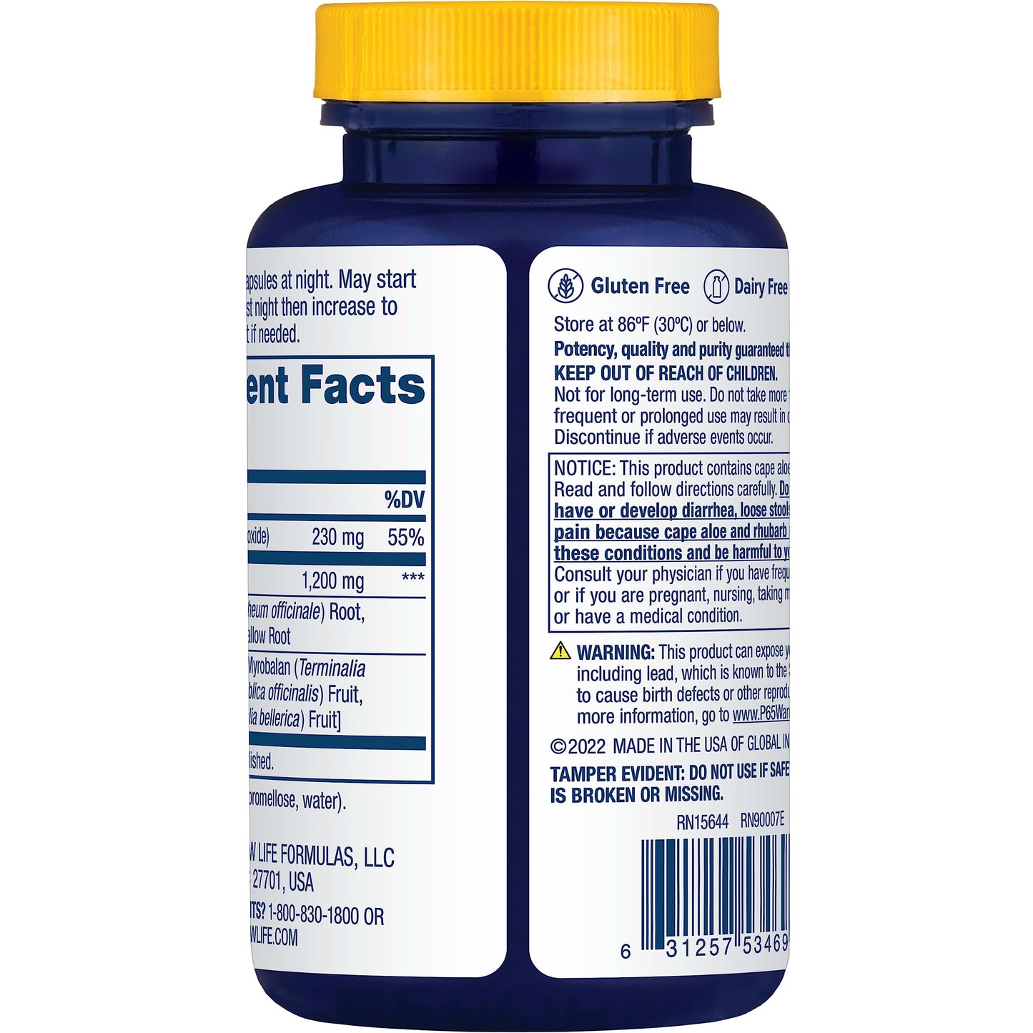 Renew Life Detox Cleanse More, Reduces Bloating and Restores Regularity, Overnight Constipation Relief, Soy, Dairy and gluten-free, 100 Capsules