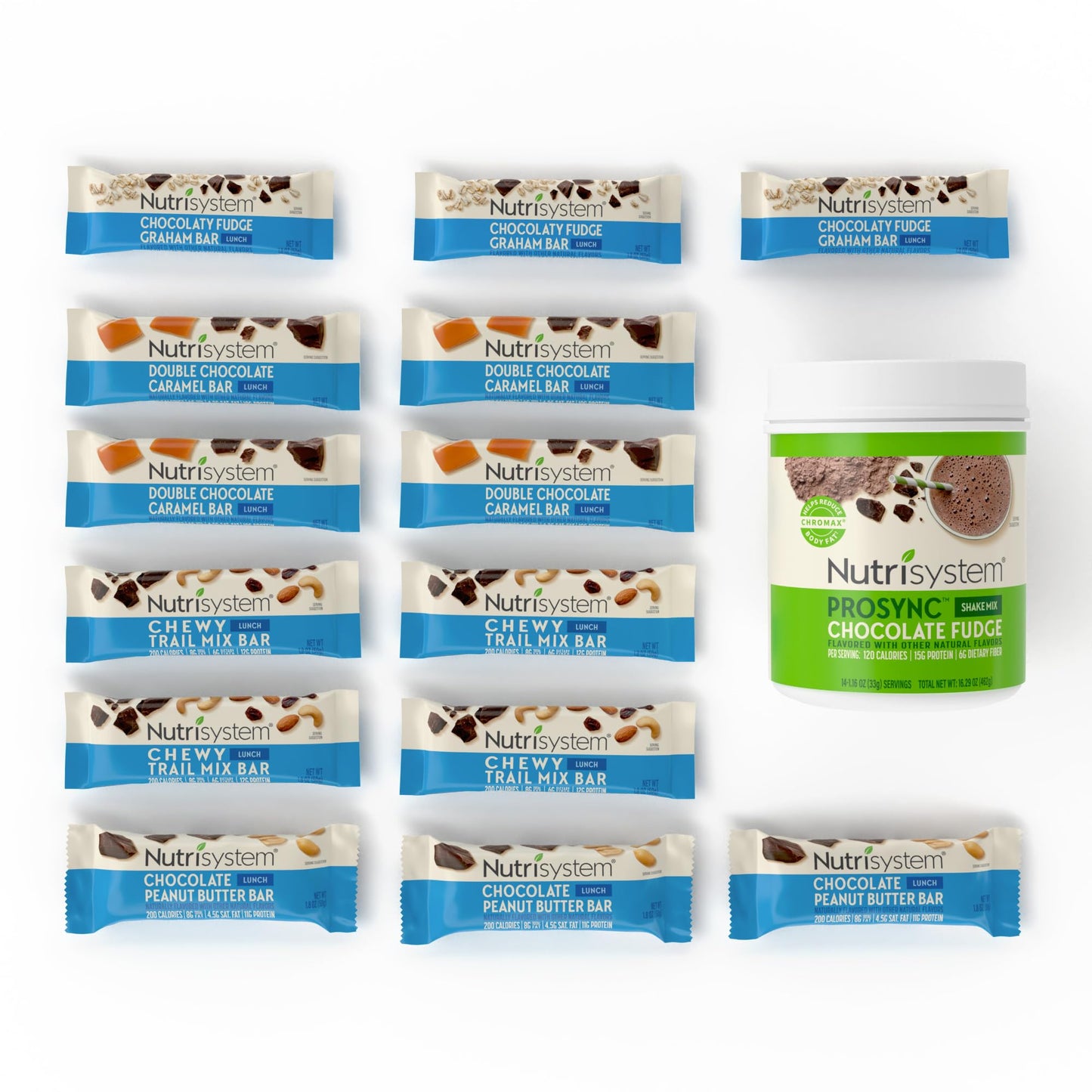 Nutrisystem® 14-Day Meal Replacement Kit with Lunch Bars & Shakes, 28 Servings