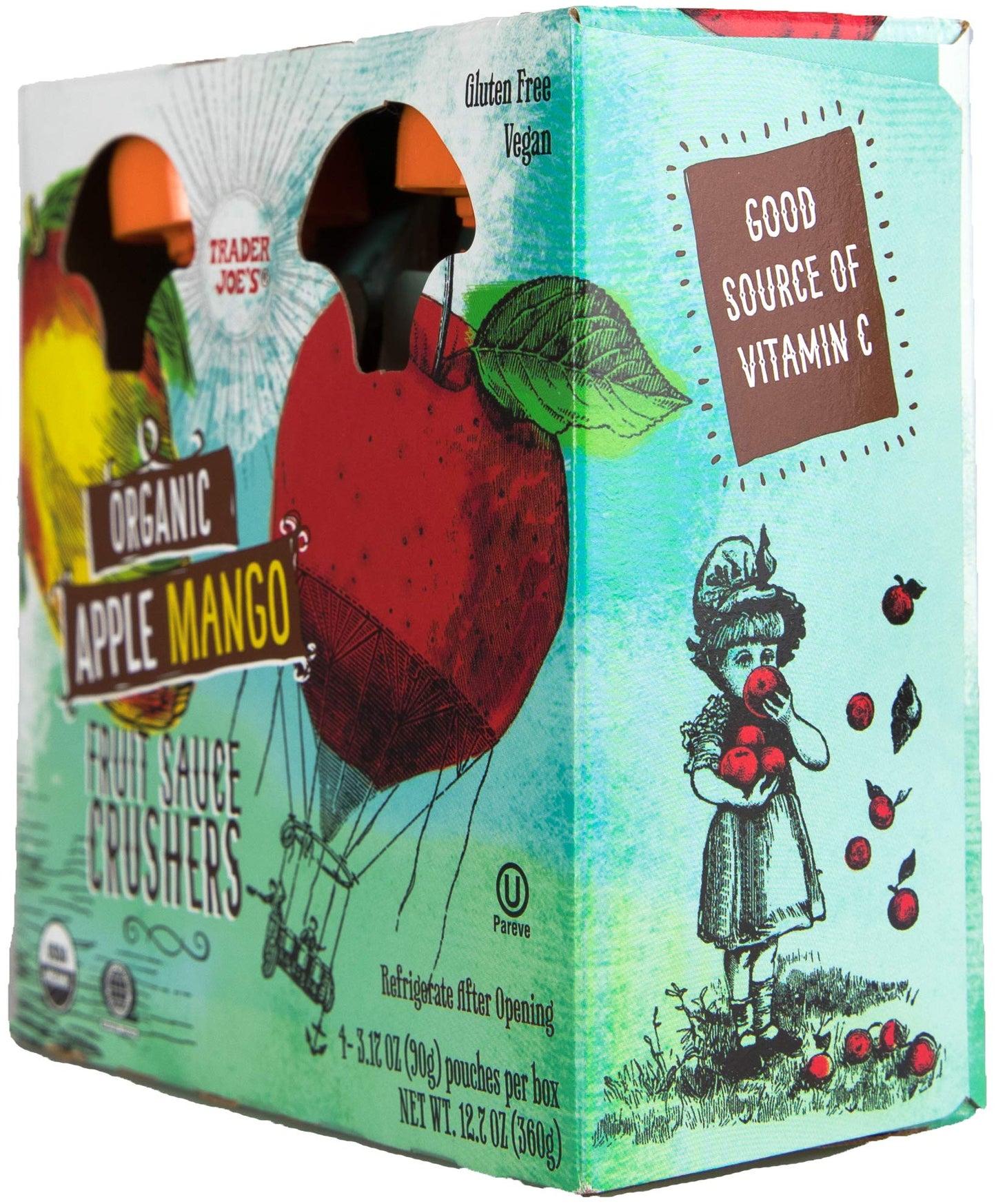 Trader Joes Organic Apple Mango Fruit Sauce Crushers