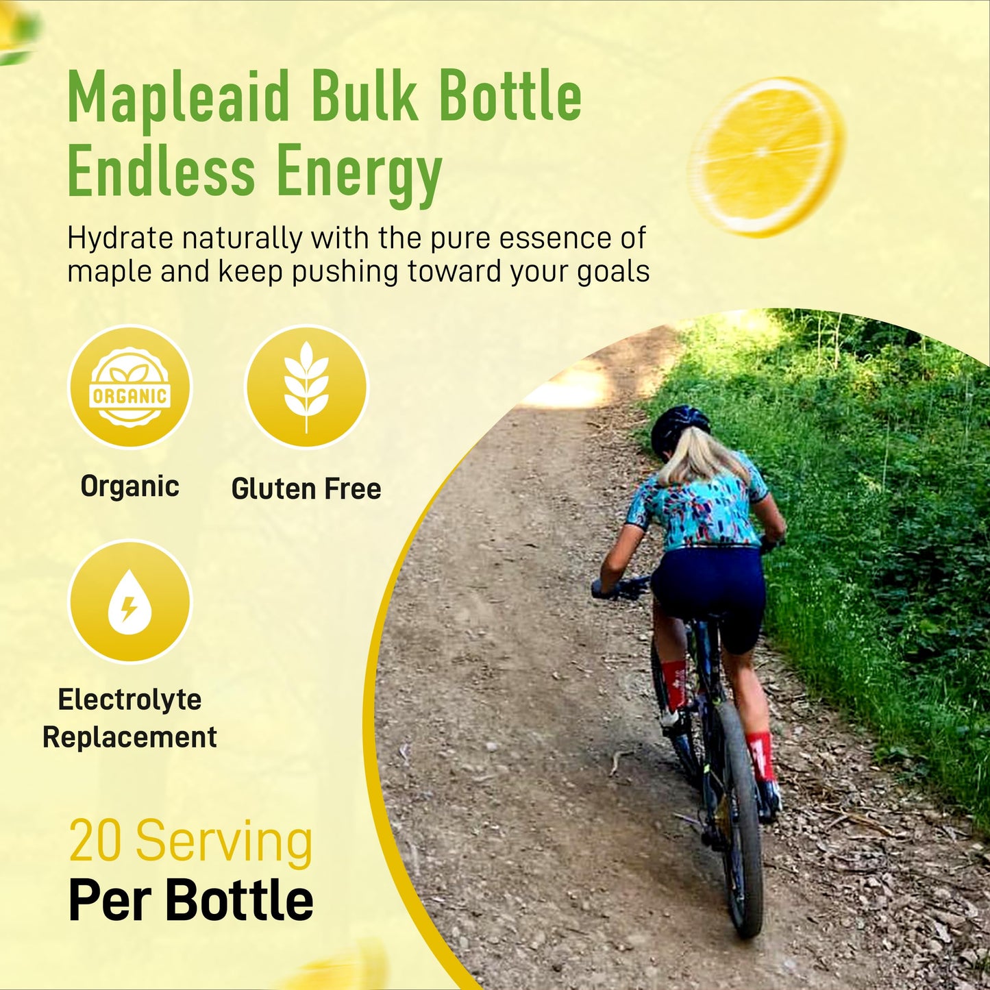 Untapped Liquid Lemon Tea Mapleaid Bulk Bottle - 20 Servings