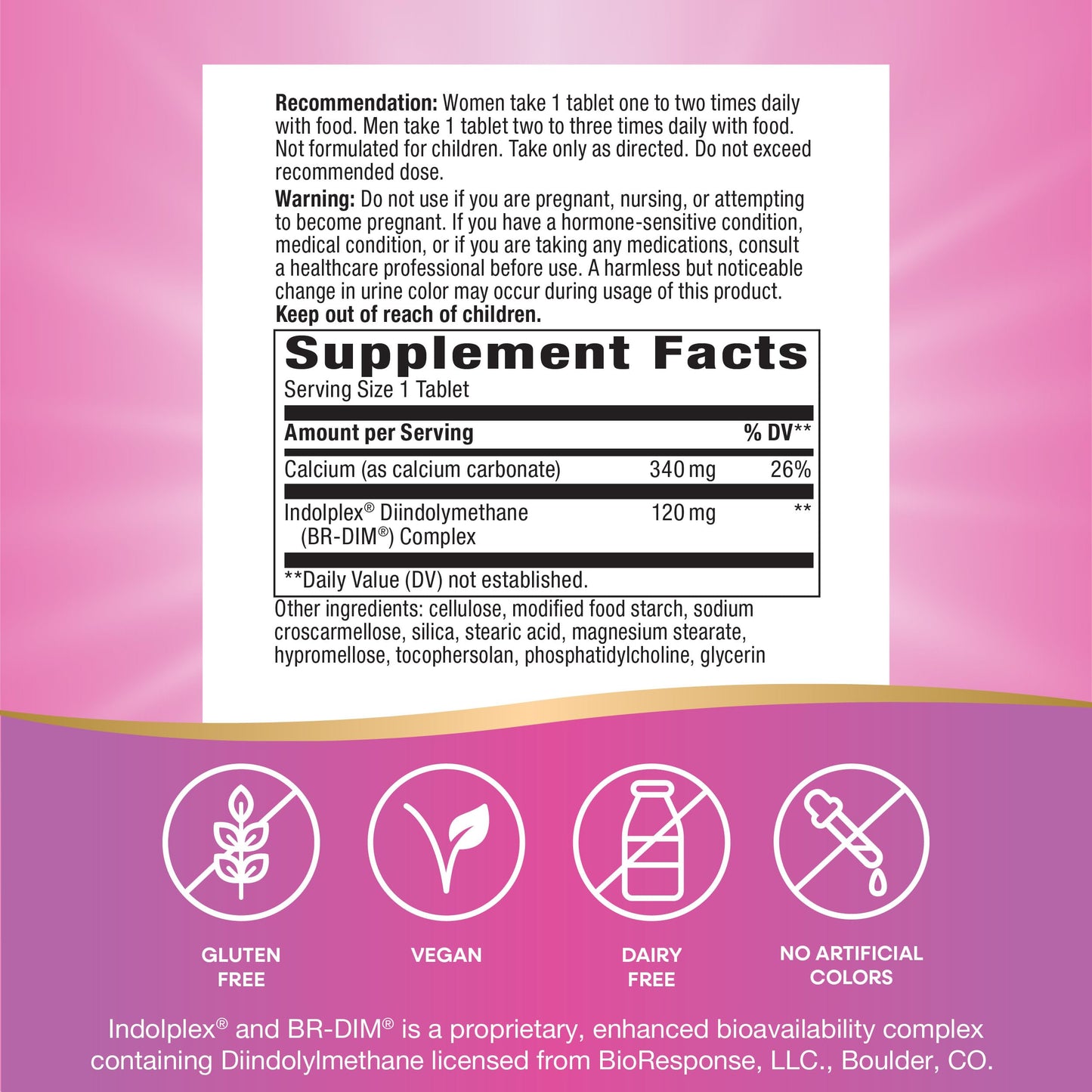 Nature's Way Estrobalance, Absorbable BR-DIM, Supports Healthy Estrogen Metabolism*, Vegan, Gluten Free, 60 Tablets (Packaging May Vary)